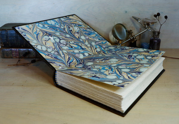 Handpainted Leather Journal / Blank Book with Original Artwork - Memento Mori, One of a Kind